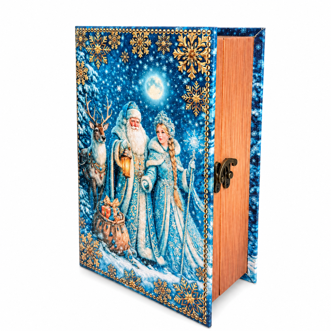 сладкий новогодний подарок Книга ДМ Снегурочка и Олень