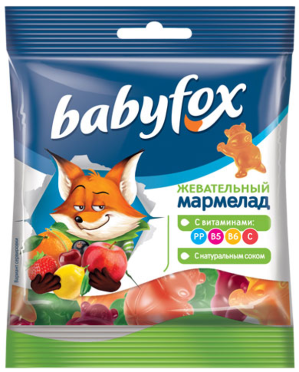 BabyFox  мармелад жевательный 30 г.(КДВ)